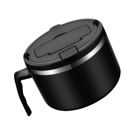 1200ml Microwaveable Ramen Bowl Black Large Capacity Instant Noodle Cooker