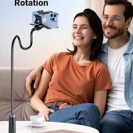 UGREEN Adjustable Bed Phone Holder, Overhead Clamp Long Arm for 4-7.2" Devices