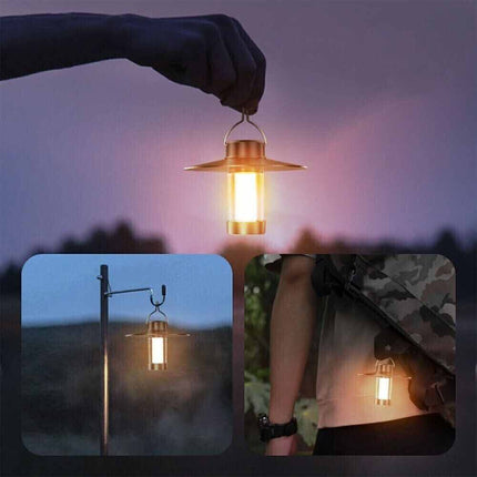 Portable LED Camping Lantern with Stand, USB Powered for Outdoor Hiking