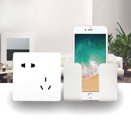 4Pcs Wall Mounted Remote Control & Phone Holder Rack Home Decor