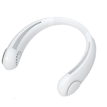 Bladeless Portable USB Neck Fan Rechargeable Dual Cooling Neckband