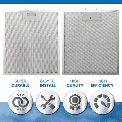 2PCS 320x260mm Cooker Hood Grease Filter Metal Mesh Kitchen Extractor Fan