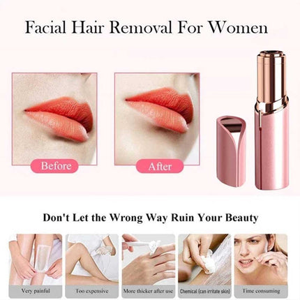 Portable Rechargeable Painless Facial Hair Remover Pocket Epilator