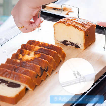 Adjustable 304 Stainless Steel Slicer for Bread, Toast and Cakes Kitchen Tool