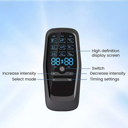 Electric Muscle Stimulator TENS Machine Back Pain Therapy Pulse Massager