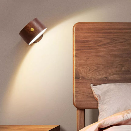 USB Rechargeable Wall Mounted LED Touch Light Dimmable Bedside Desk Lamp