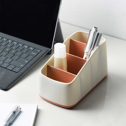 3-Grid TV Remote Control Holder, Desktop Storage Box Organizer for Table