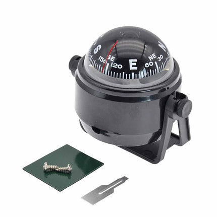 Marine Compass with Mount for Boat Ship Vehicle Outdoor Car Navigation Tool