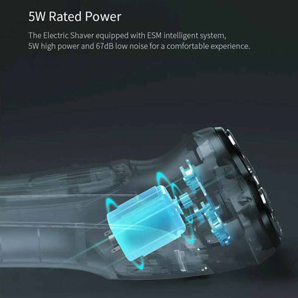 Men's Electric Rotary Shaver 3 Heads, Cordless Wet/Dry USB Rechargeable