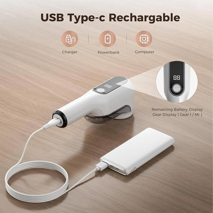 Electric Lint Remover with Display Clothes Bobble Fabric Fluff Shaver