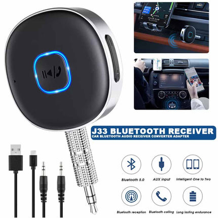 Bluetooth AUX Adapter Wireless Music Receiver for Car Headphone iPod