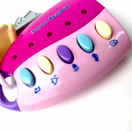 Musical Car Key Toy for Baby, Colorful Flash Keychain Pretend Remote Gift