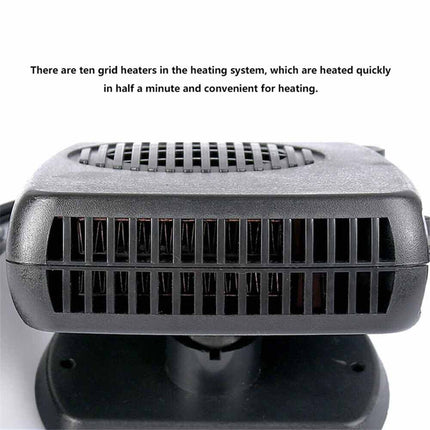 12V 200W Portable Car Demister 2-in-1 Heater Cooler Fan Dryer