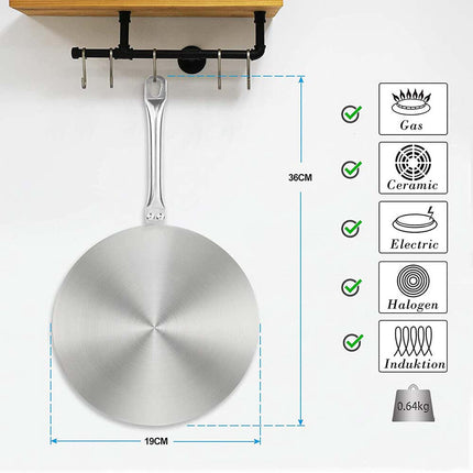 20cm Heat Diffuser Hob Converter Adapter Plate Saucepan Cooker Disc