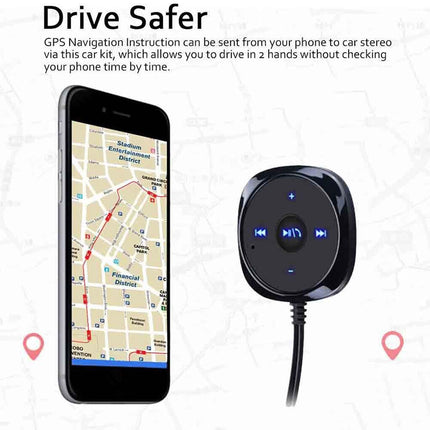 Bluetooth Receiver BT to Aux Adapter Car Audio MP3 Kit with USB Charger Dongle