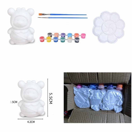 Set of 10 Bagged Bears Paint Your Own Decorations Arts Crafts DIY Set