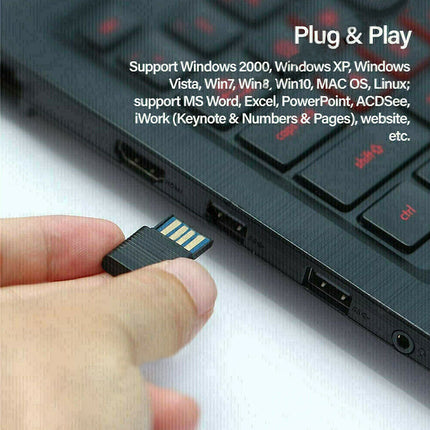 Wireless Presentation Remote with Laser Pointer & Mouse Clicker Control