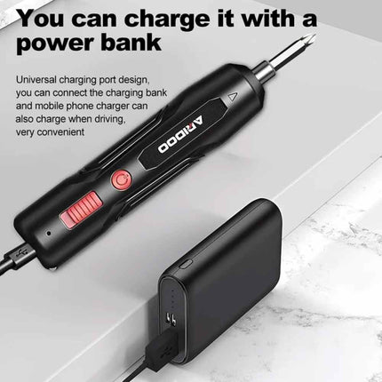 Cordless Mini Electric Screwdriver Drill USB Rechargeable Power Tool