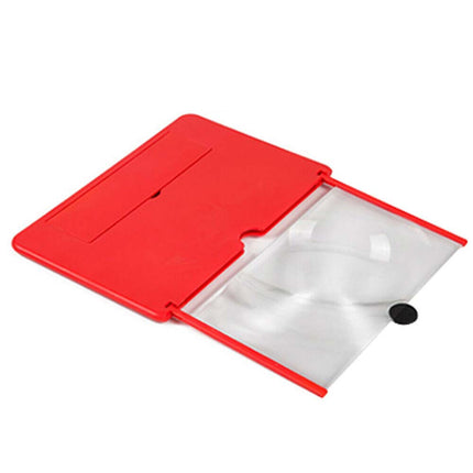 Folding 12 inch Screen Magnifier Stand, 3D Adjustable HD Phone Holder