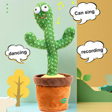 Talking Dancing Cactus Toy, Record & Repeat Sound, Kawaii Plush Doll Gift