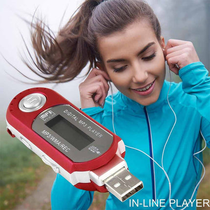 Portable MP3 Player 4GB 8GB USB Digital LCD FM Radio Rechargeable Music