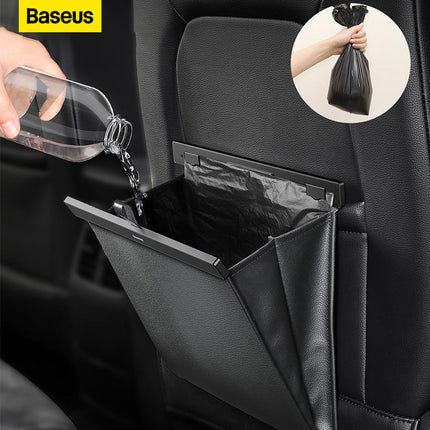 Baseus Car Trash Garbage Bag Back Seat Waste Rubbish Basket Organizer