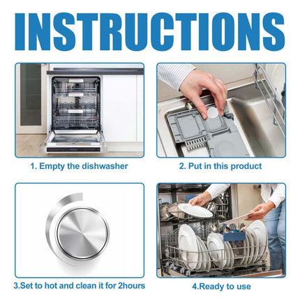 20 Packs Dishwasher Cleaning Tablets – Removes Limescale & Build-Up