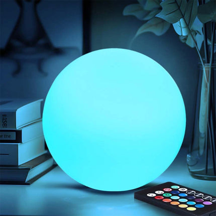 16 Color RGB LED Globe Lamp Remote Control Mood Light Night Orb 15cm