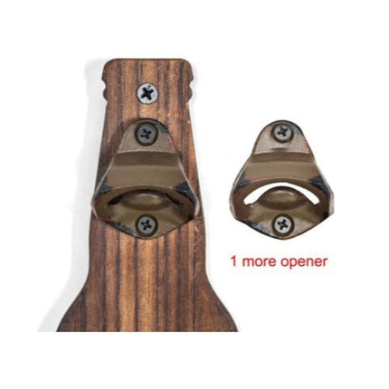 Wall-Mounted Beer Bottle Opener with Cap Catcher for Kitchen & Bar