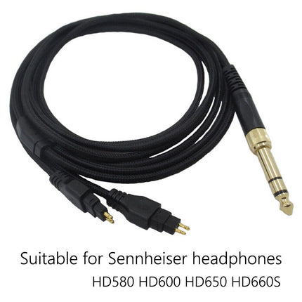 Replacement 2M Headphone Audio Cable for Sennheiser HD580 HD600 HD650
