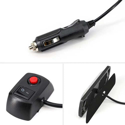 4x 6 LED Amber Strobe Marker Light Bar Flashing Beacon for Car 12V
