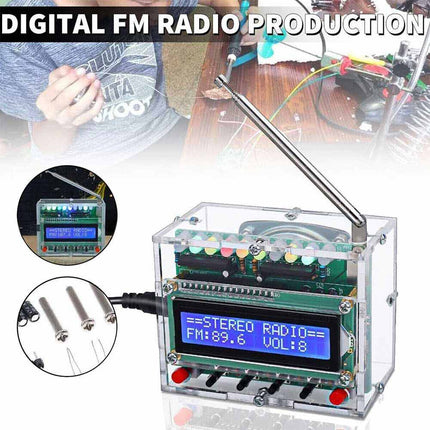DIY Electronics Kit RDA5807 FM Radio 5W Amplifier Indicator