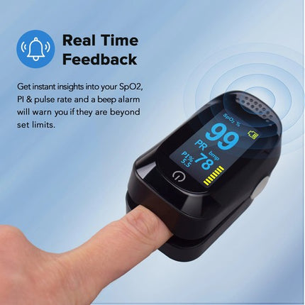 Professional Blood Oxygen Monitor Finger Pulse Oximeter Heart Rate