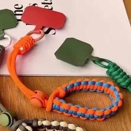 Handwoven Adjustable Phone Lanyard Wrist Strap for Outdoor Sports