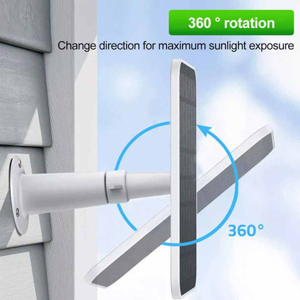 Outdoor Camera Solar Panel 5V Micro USB Battery Charger with 3m Cable