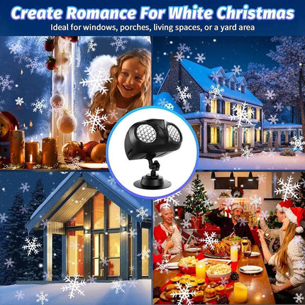 Outdoor Christmas Laser Projector LED Snowflake Lamp Xmas Party Decor NEW
