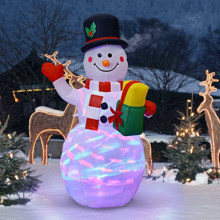 5ft Christmas Inflatable Snowman Decoration LED Light Up Outdoor Yard
