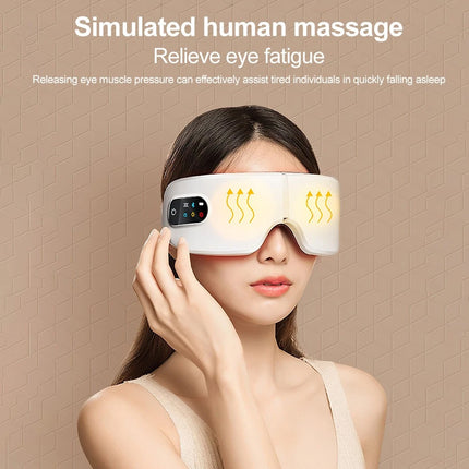 Eye Massager with Heat & Bluetooth Music – Reduce Strain, Relax