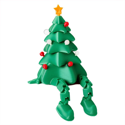 3D Printed Christmas Tree Desktop Decoration Movable Joints Tabletop