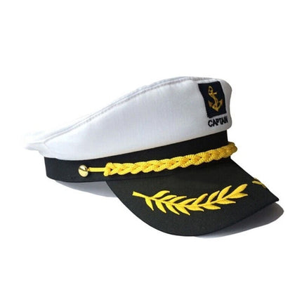 Navy Captain Hat, Skipper Yacht Hat, Sailor Costume Cosplay Fancy Dress