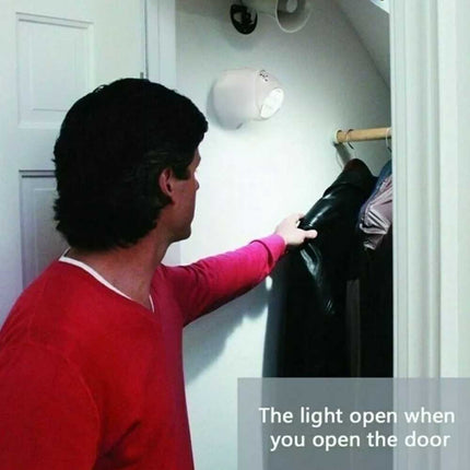360° Battery LED Motion Sensor Security Light, Indoor/Outdoor Garden New