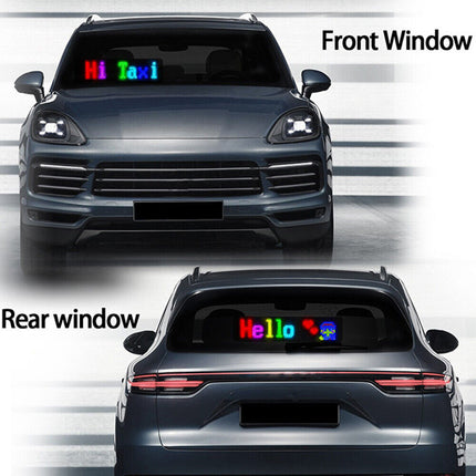 Car RGB LED Scrolling Display Sign, APP Programmable Message Board