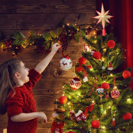 Christmas Tree Star Topper, Home Tree Top Star Ornament Xmas Decor