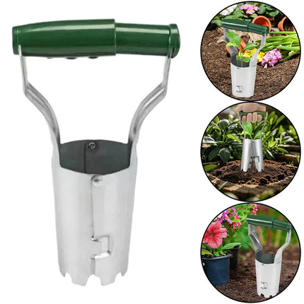 Hand Bulb Planter Soil Insertion Flower Grass Planting Spade Garden Tool