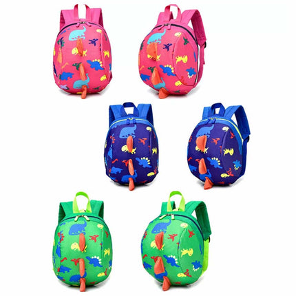 Cartoon Dinosaur Toddler Safety Harness Backpack with Strap for Kids