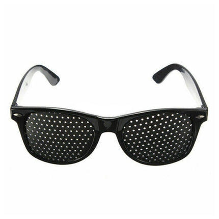 2 Pair Stenopeic Pinhole Glasses Antifatigue Vision Improver Sunglasses