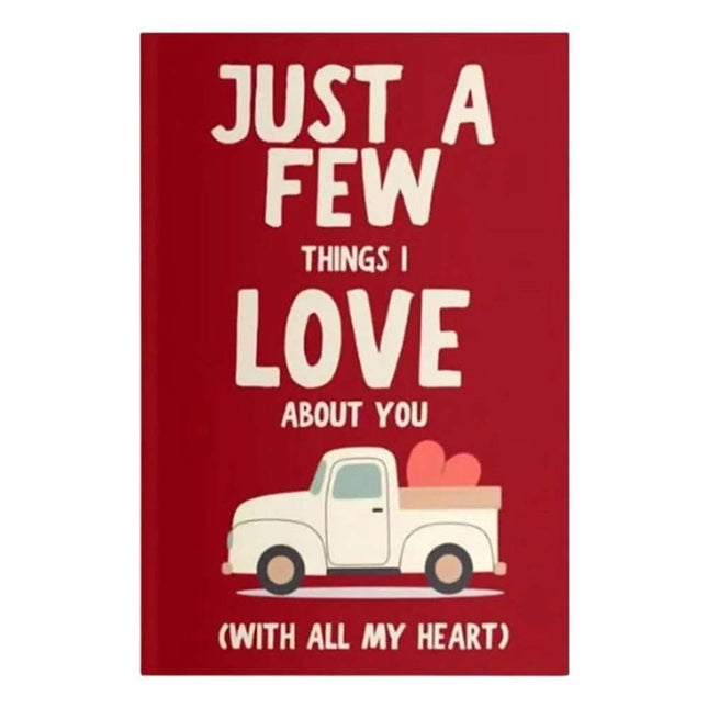 Just A Few Things I Love About You Fill In Blank Gift Book With All My Heart
