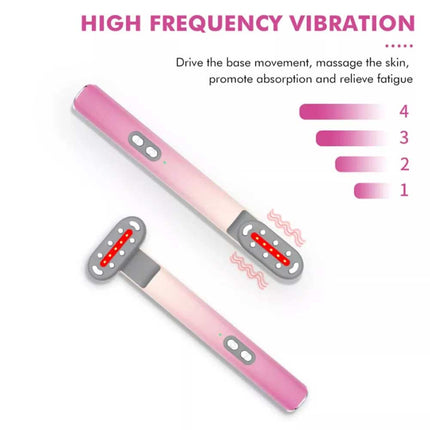 4-in-1 LED Facial Wand Red Light Therapy Massage for Skin Care Anti-Aging