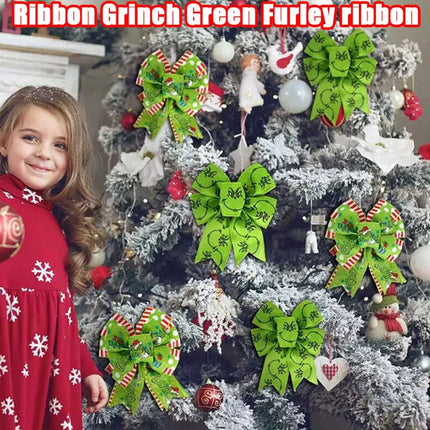 4pcs Christmas Wired Ribbon 2.5In 20Yards for Wreaths Bows DIY