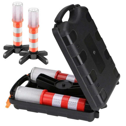 2PCS LED Car Emergency Warning Light, Roadside Safety Flash Flare Strobe